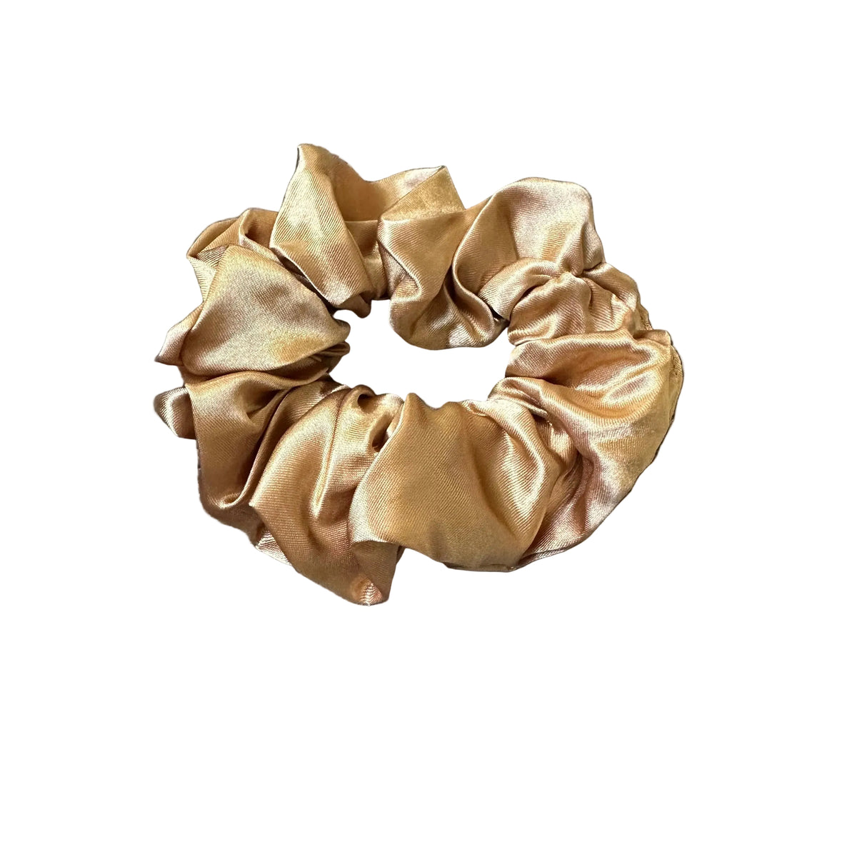 Mocha Satin Scrunchie