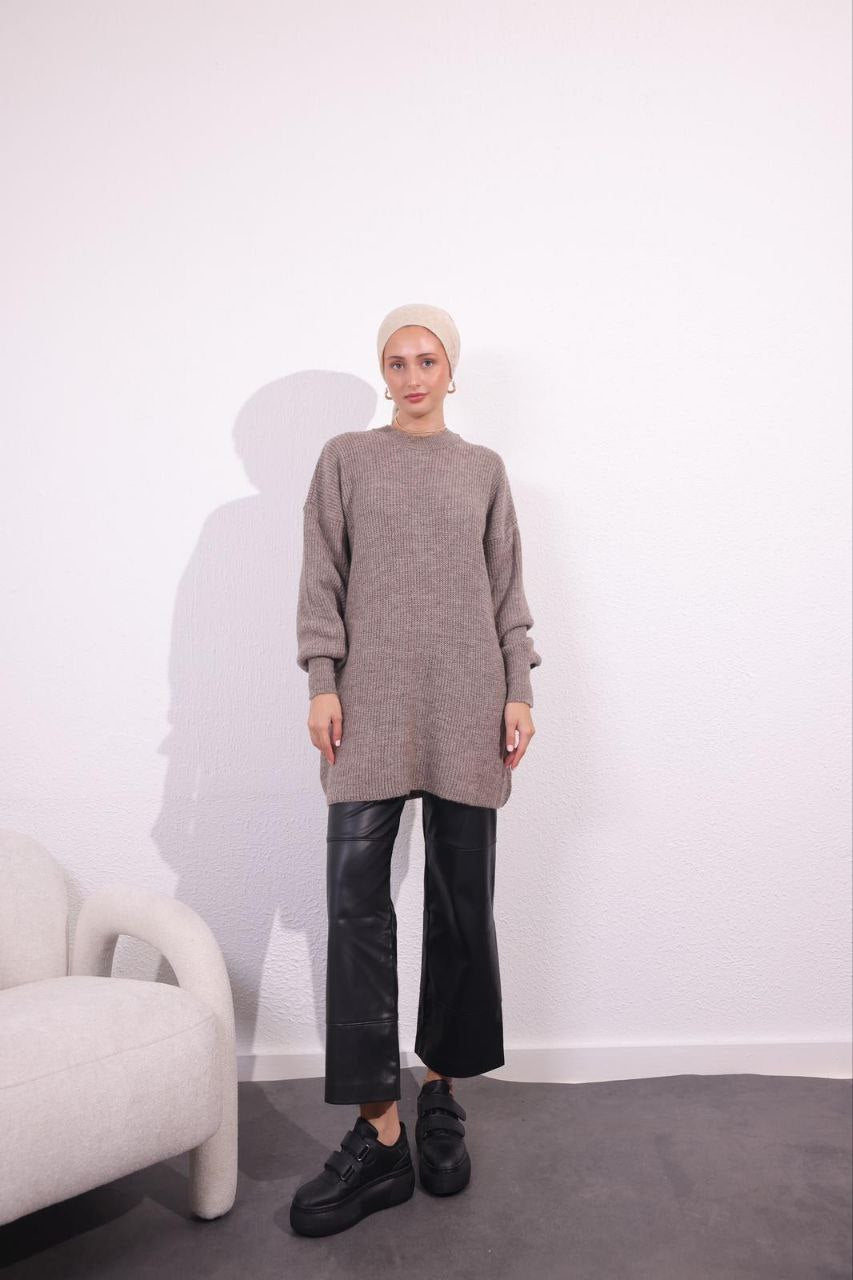 Greige Knitted Sweater