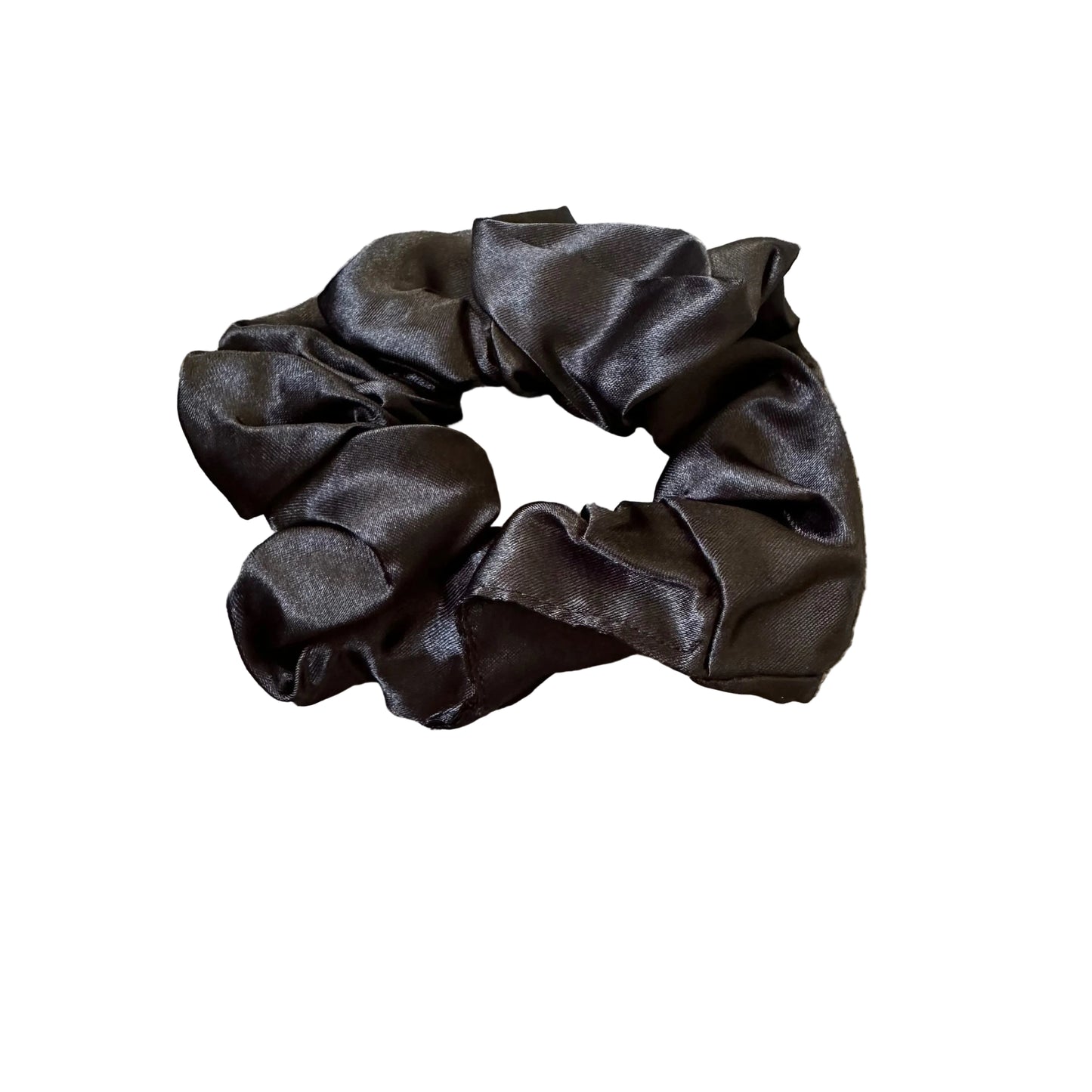 Black Satin Scrunchie