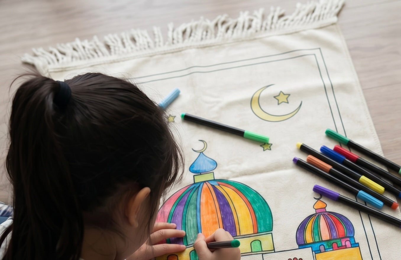 Kids Coloring Prayer Mat