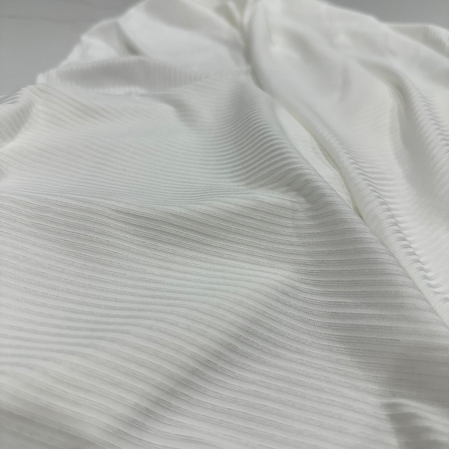 Off White Ribbed Jersey Hijab