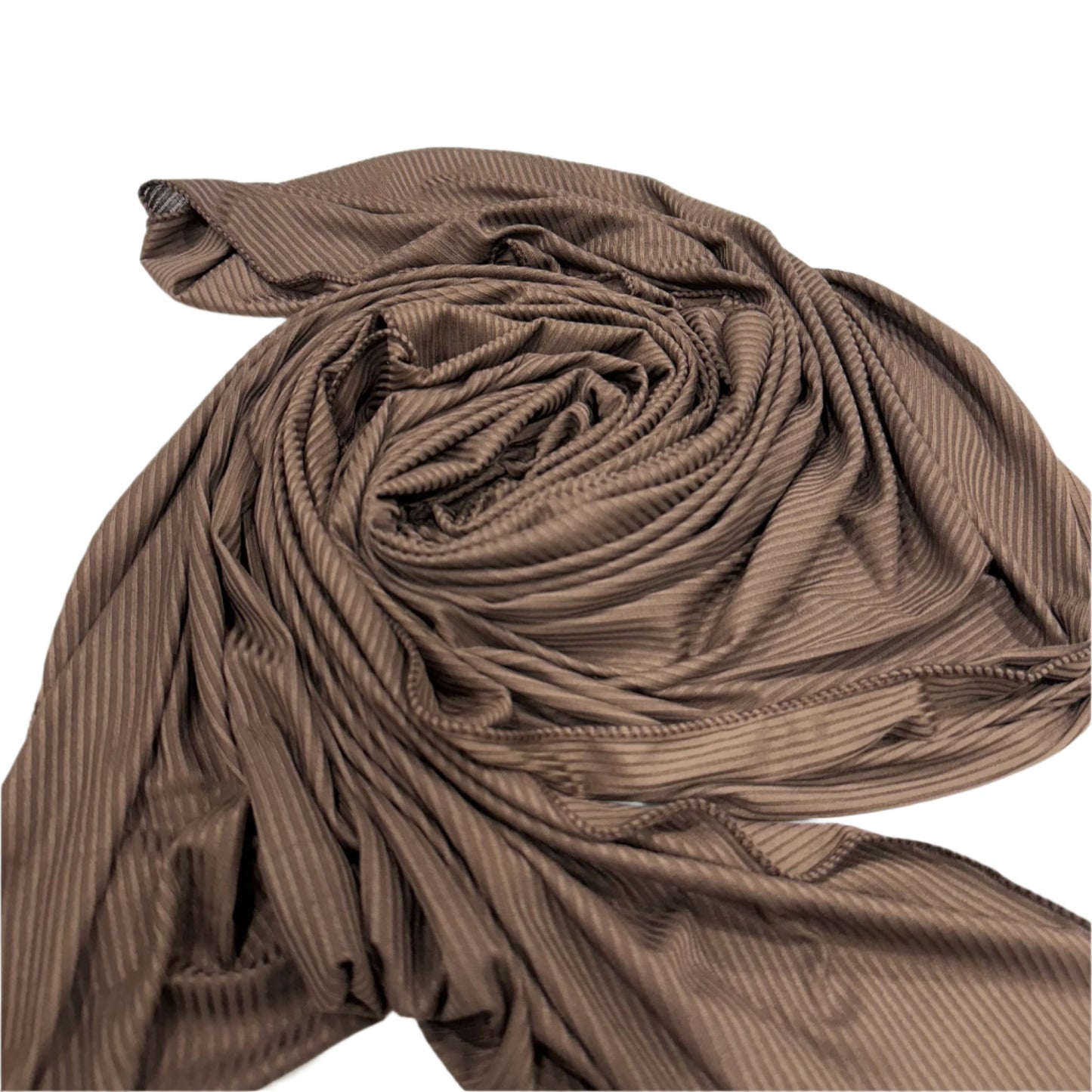 Cocoa Ribbed Jersey Hijab