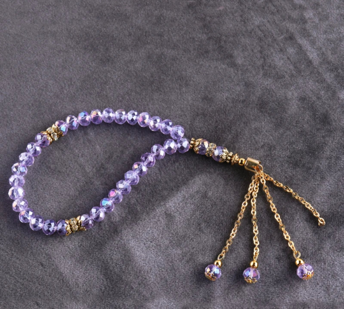 Purple Tasbih Beads