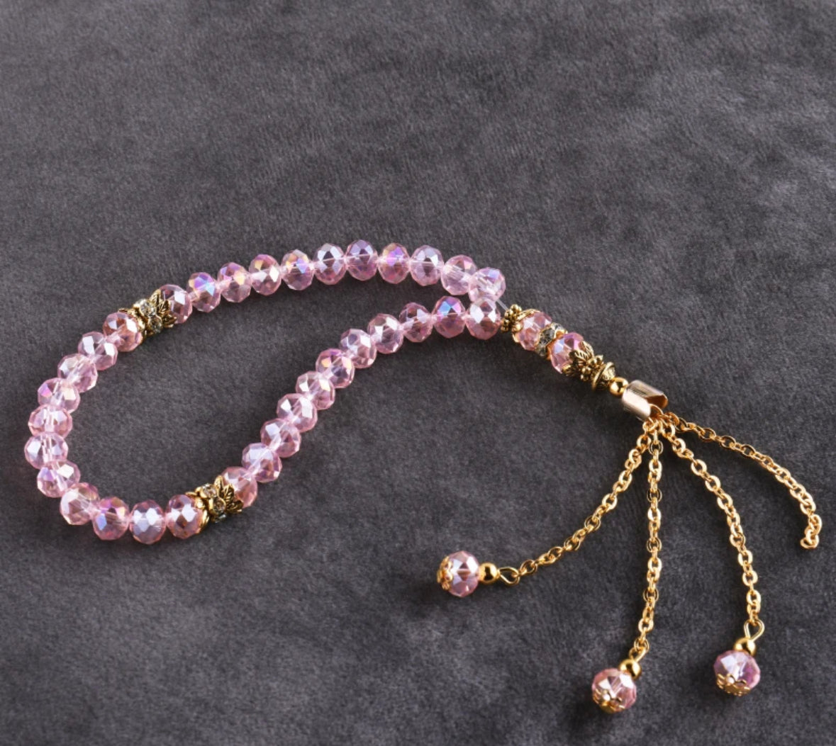 Pink Tasbih Beads