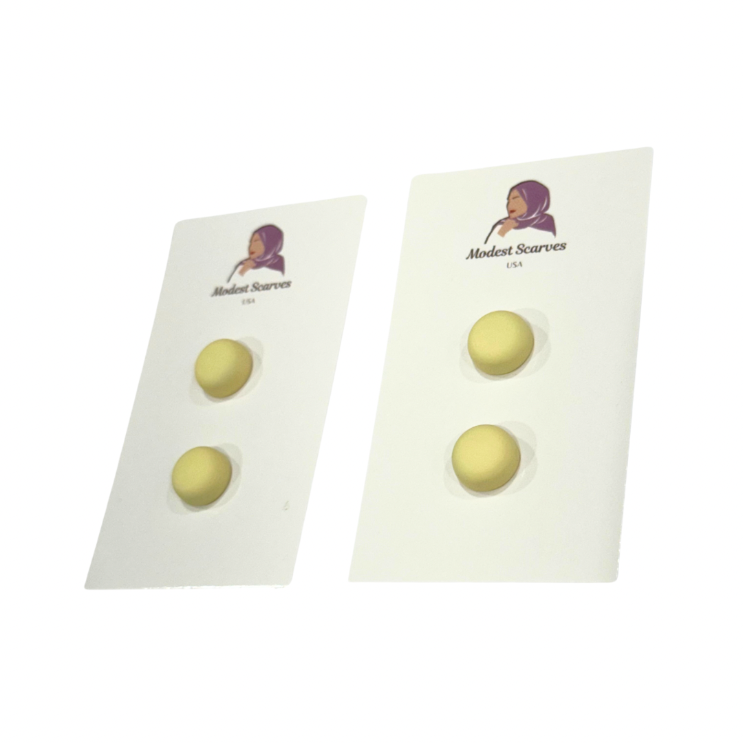 Yellow Hijab Magnet Pins