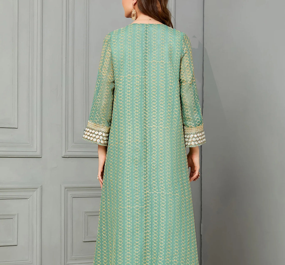 Binita Green Kaftan