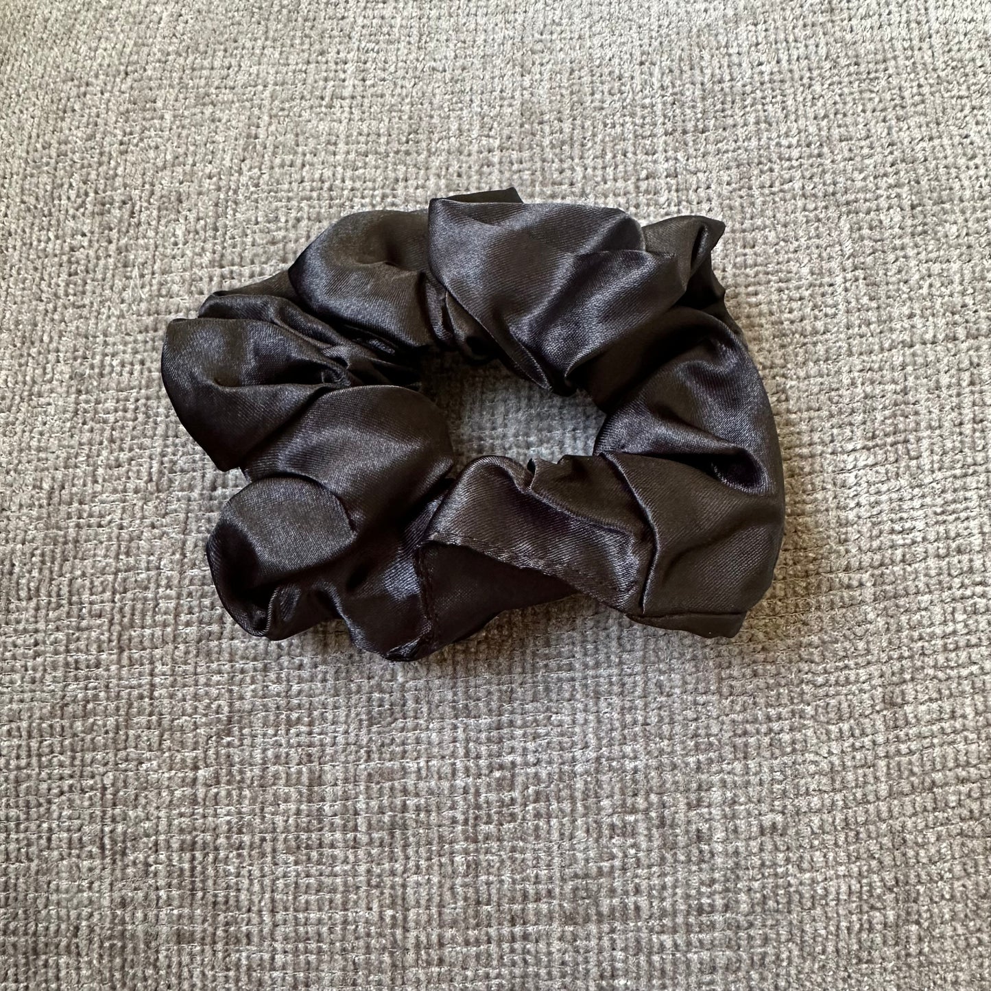 Black Satin Scrunchie