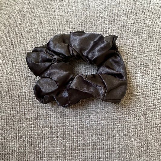 Black Satin Scrunchie