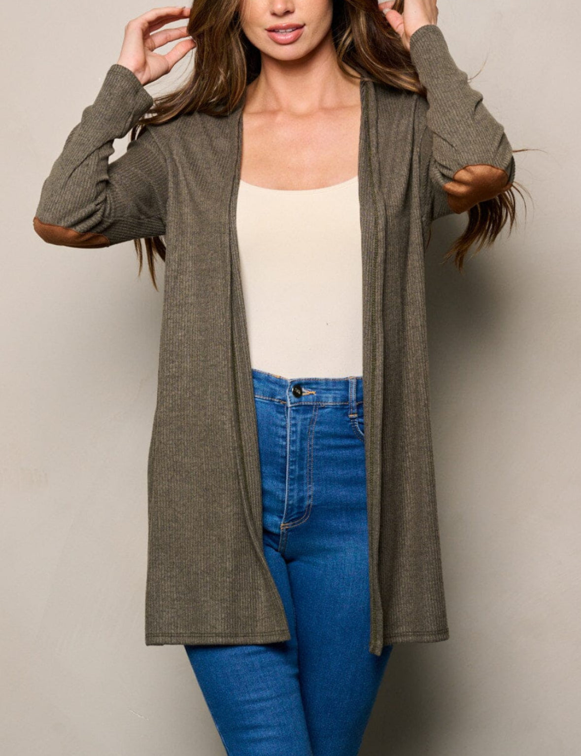 Elbow Patched Cardigan