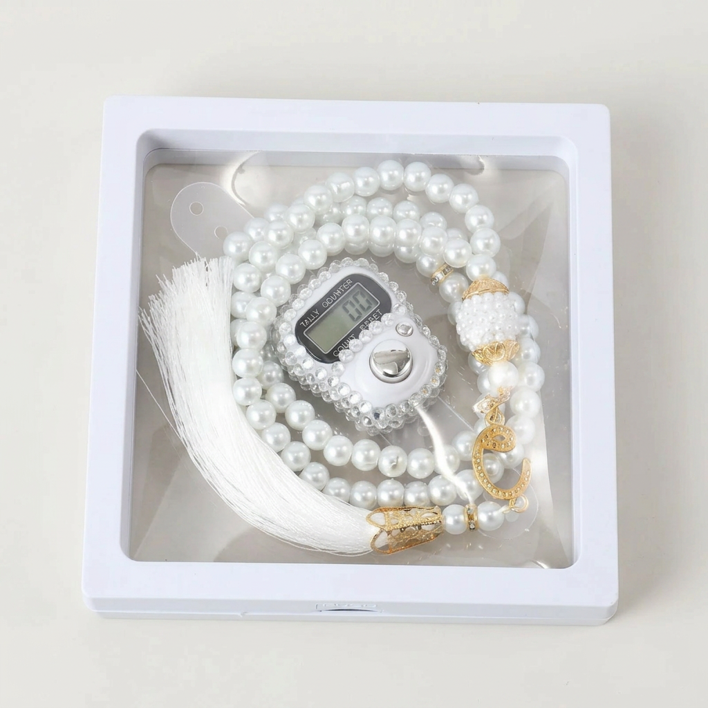 White Tasbih Set