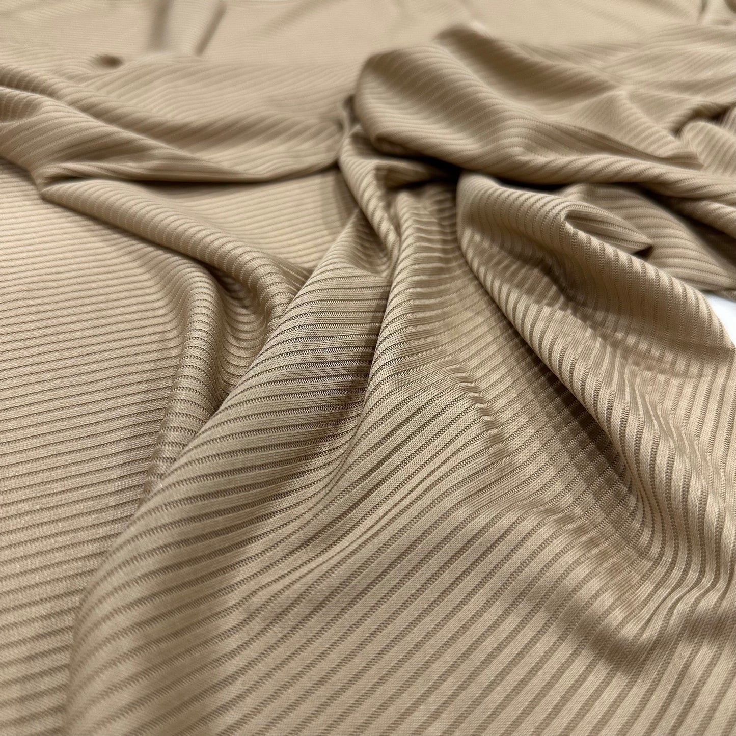 Sand Ribbed Jersey Hijab