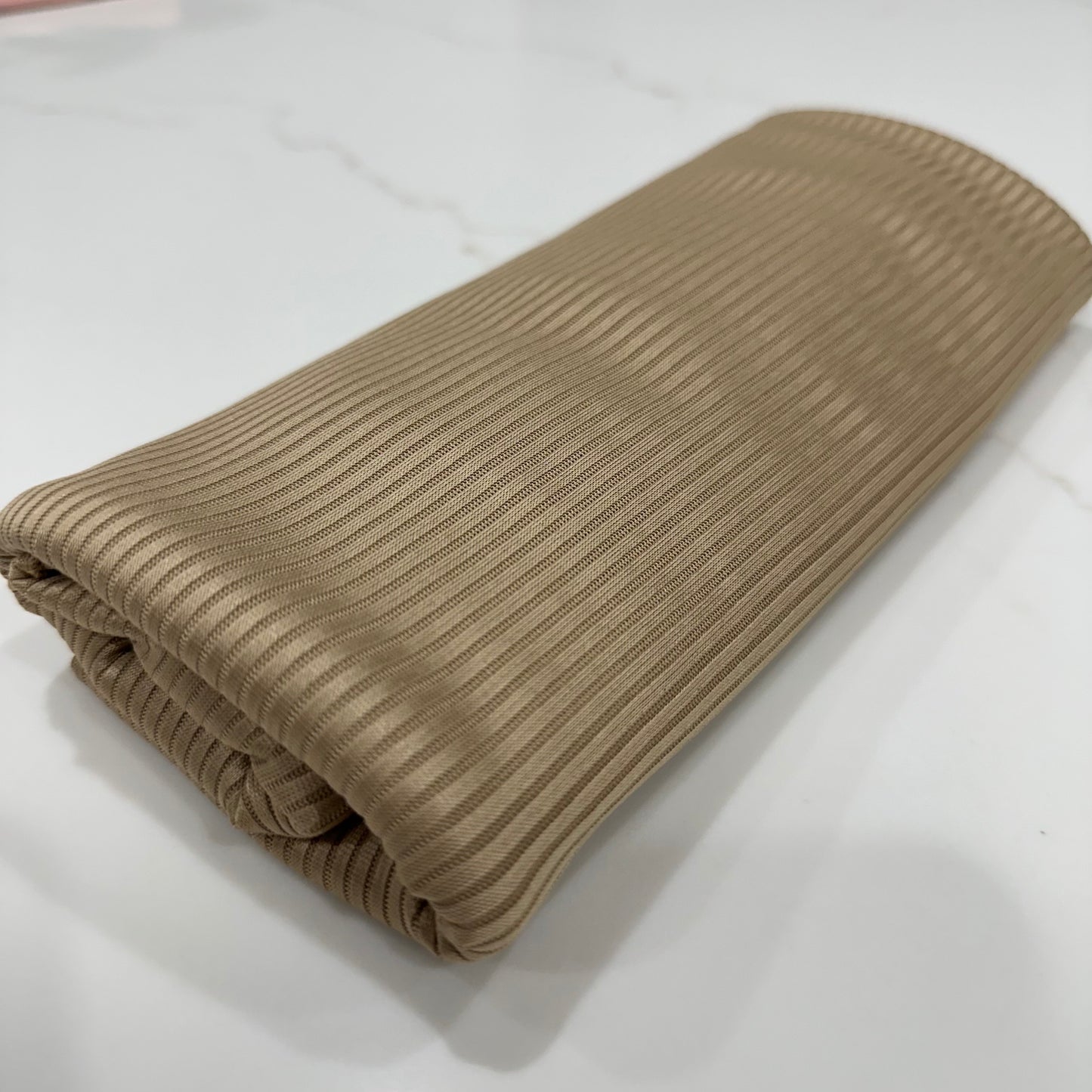 Sand Ribbed Jersey Hijab