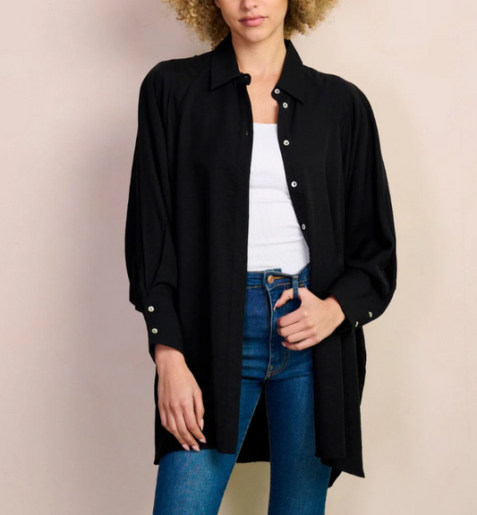 Layan Oversized Top - Black