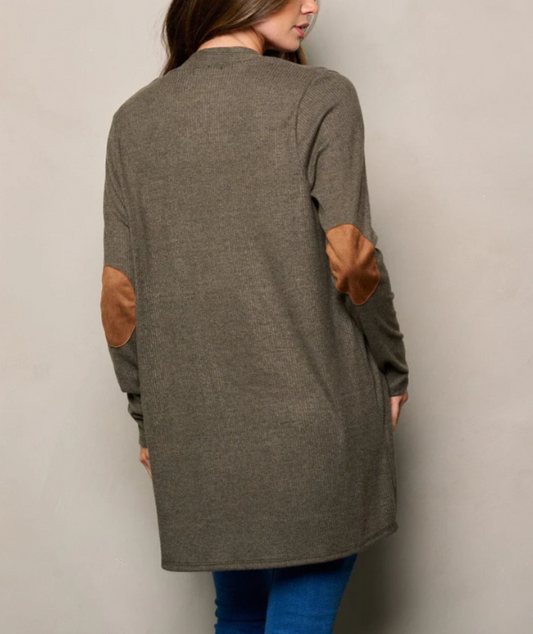 Elbow Patched Cardigan